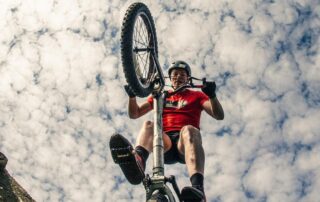 Een biketrial show; een origineel bruiloft idee